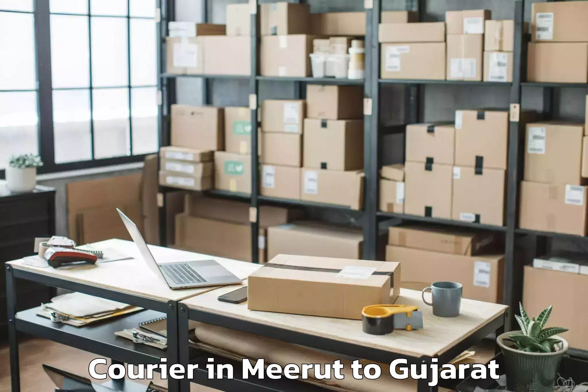 Hassle-Free Meerut to Dakor Courier